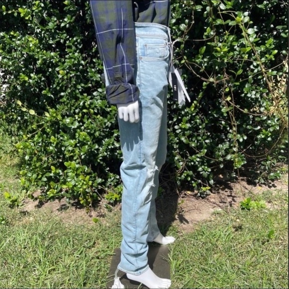 NWT G-Star Slim Distressed Restored Denim Light Washed Jeans - Picture 6 of 15